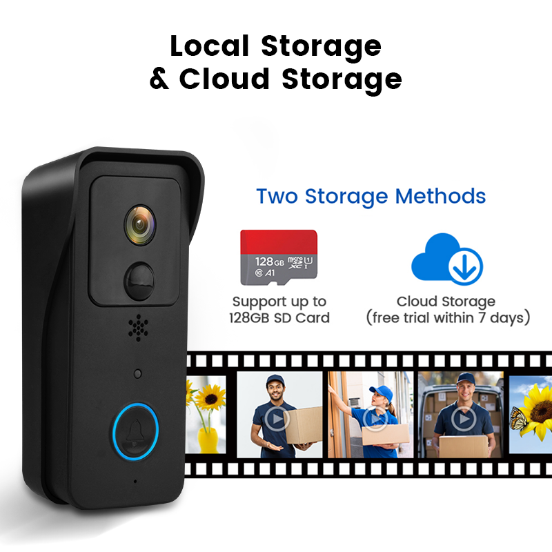 Brawo™ Security Wifi Ringeklokke med kamera